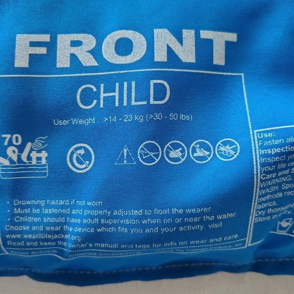 Blue Dinosaur Kids Swim Vest